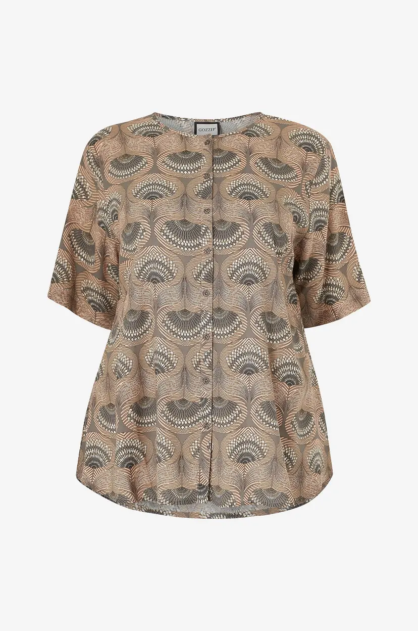Gozzip Topp gKirse Blouse - Brun