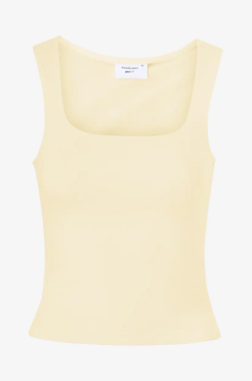 Gina Tricot Undertøystopp Square Neck Tank Top - Gul