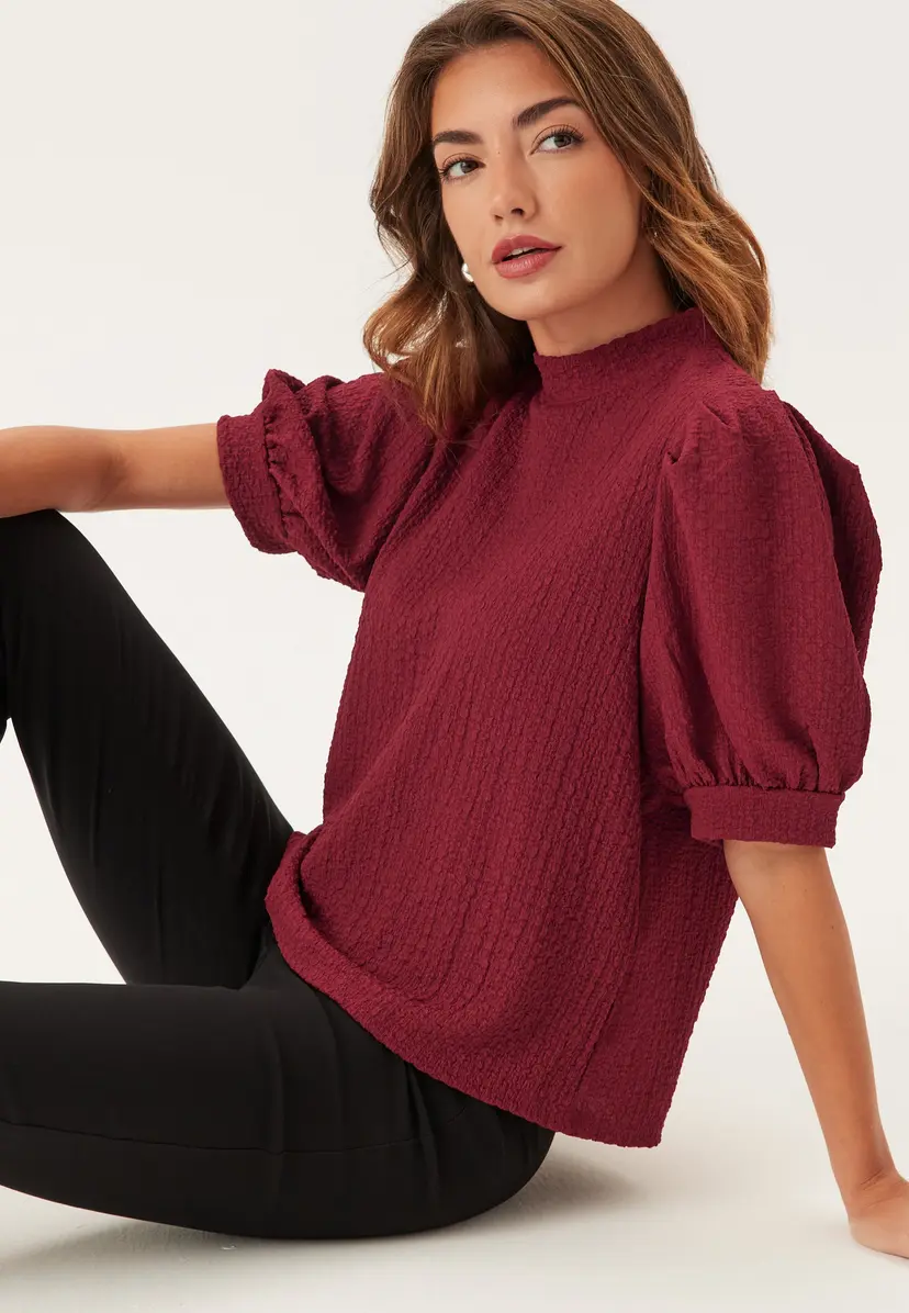 Pieces Pcjamal 2/4 HIGH NECK TOP HIGH