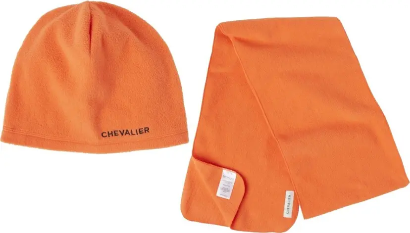Chevalier Chevalier Teal Beanie/Scarf Set High Vis Orange