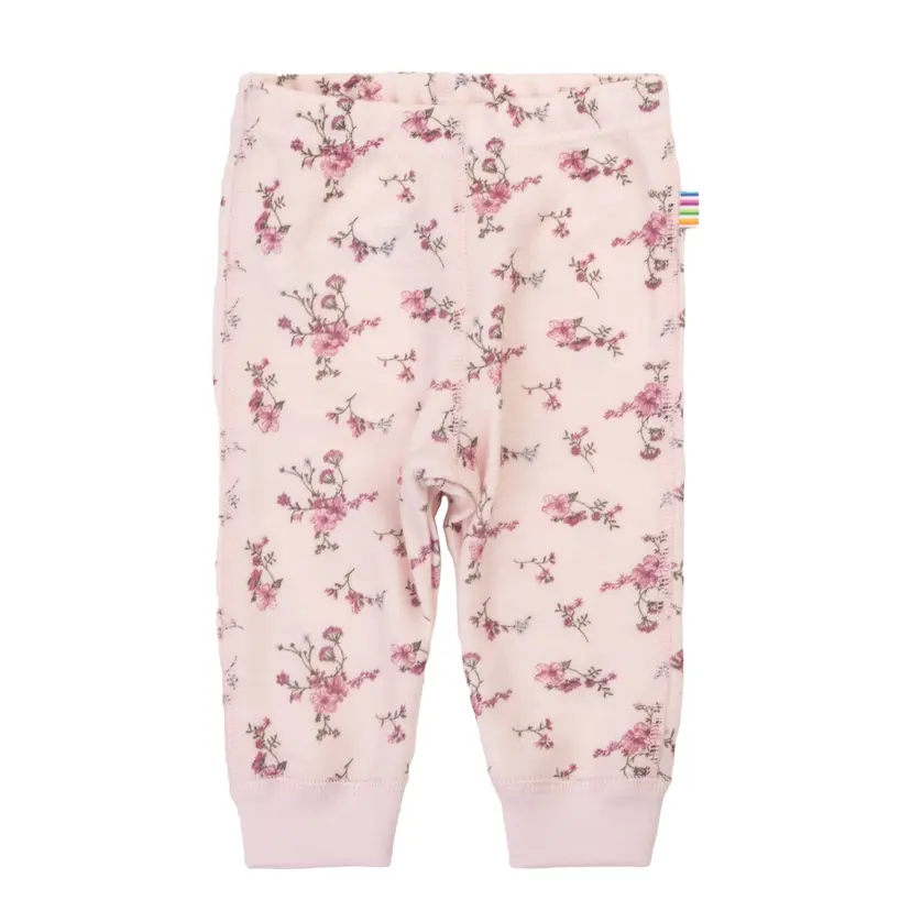 Joha Leggings i ull/bambus «Flora» Lys rosa