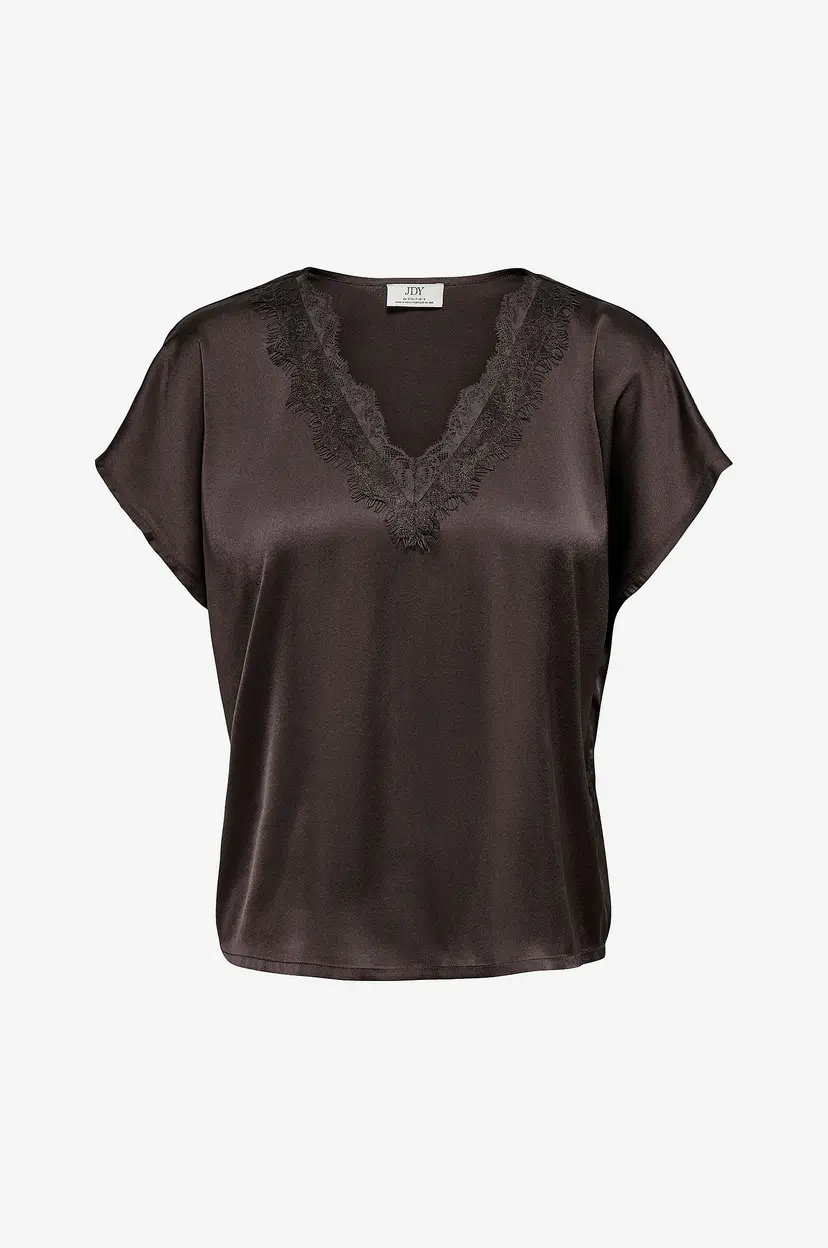 JDY Bluse Jdyfifi S/S V-Neck Top Wvn - Rød
