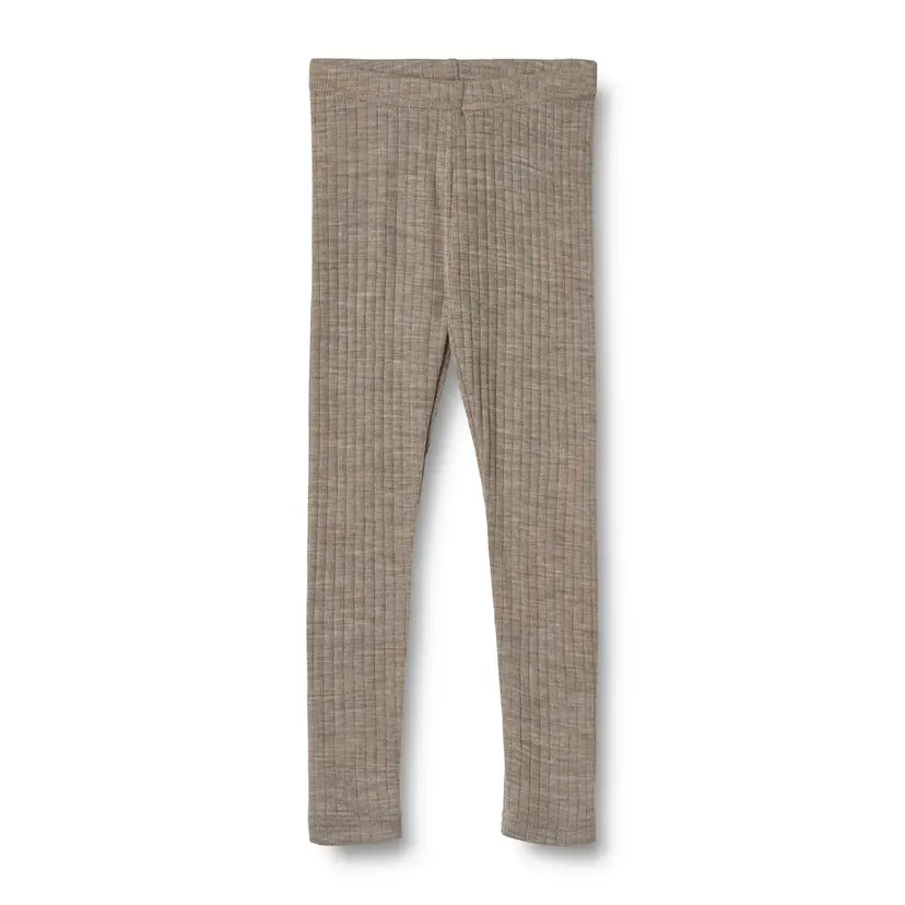 Wheat Wheat Ull Silke Leggings Agi Khaki Melange (98 /3 år)