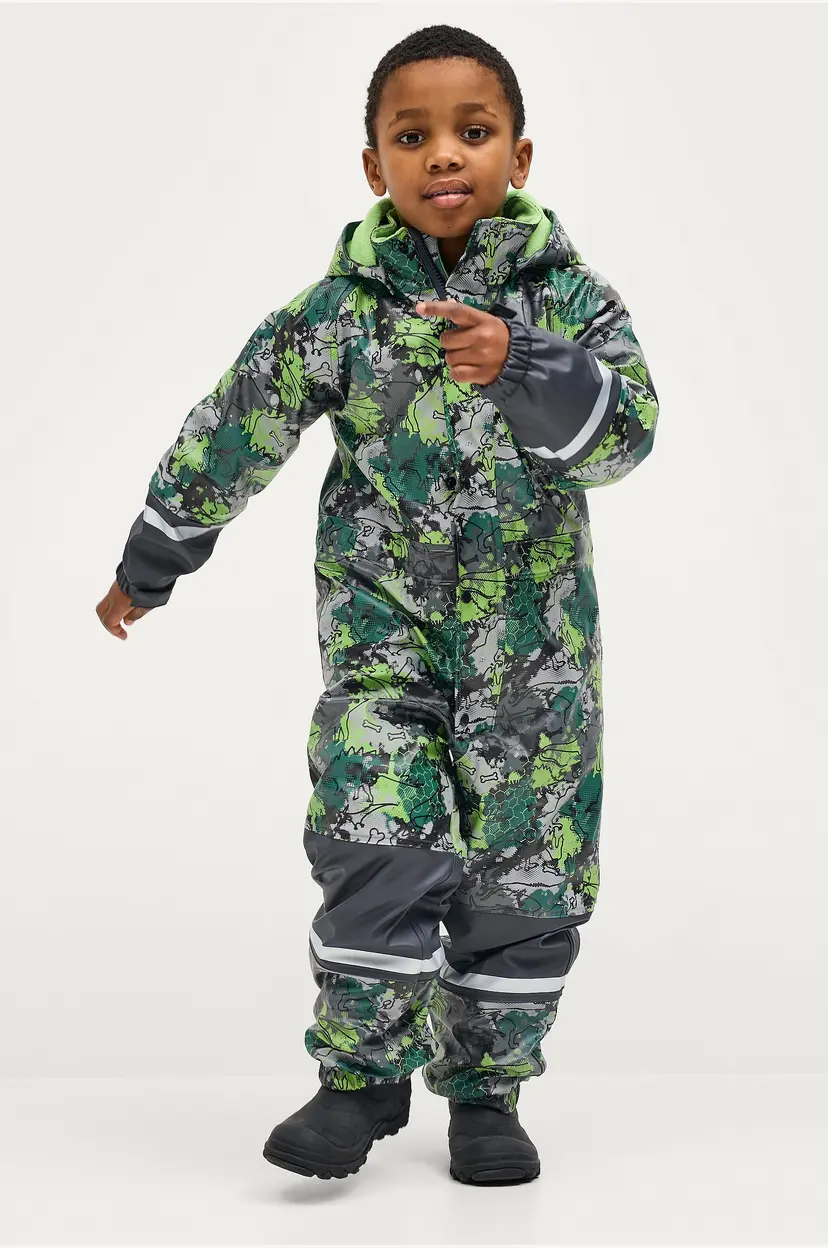 Ellos Collection Regndress Regna med fleecefôr - Grønn