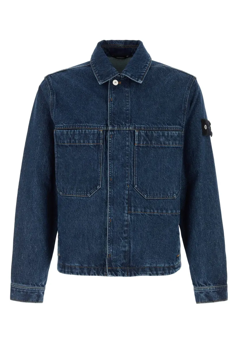 Stone Island Stone Island Denimjakker – Blå