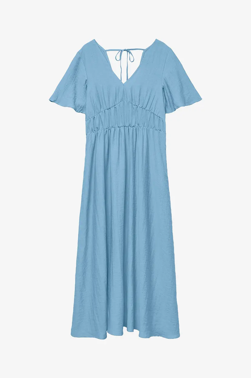 Vero Moda Kjole vmFlora Olga SS 7/8 Dress - Blå