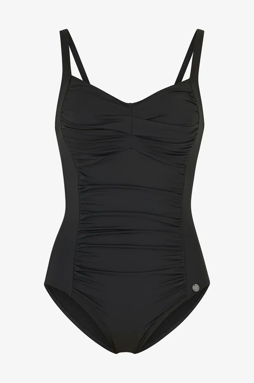 Panos Emporio Badedrakt Potenza Solid Swimsuit Recycled - Svart