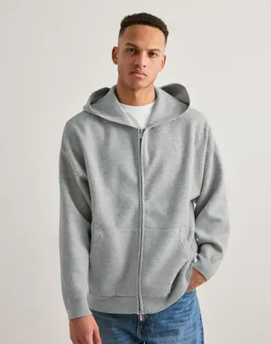 Only & Sons Only & Sons Onssade Ovz Ls Zip Cardigan Knit Hoodies med glidelås Grå