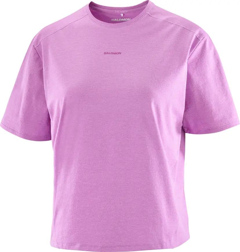 Salomon Salomon Women's Trackline Short Sleeve Tee Iris Orchid