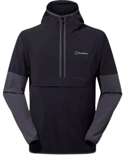Berghaus Berghaus Ws Wandermoor Wind Smock Jet Black/Grey Pinstripe