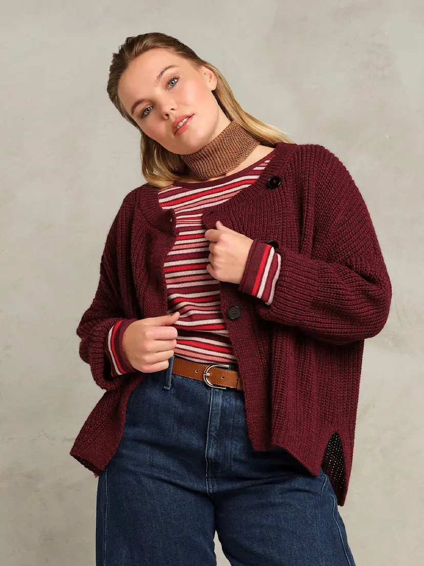 Skovhuus Skovhuus Kvinne Strikket Cardigan Blackberry M