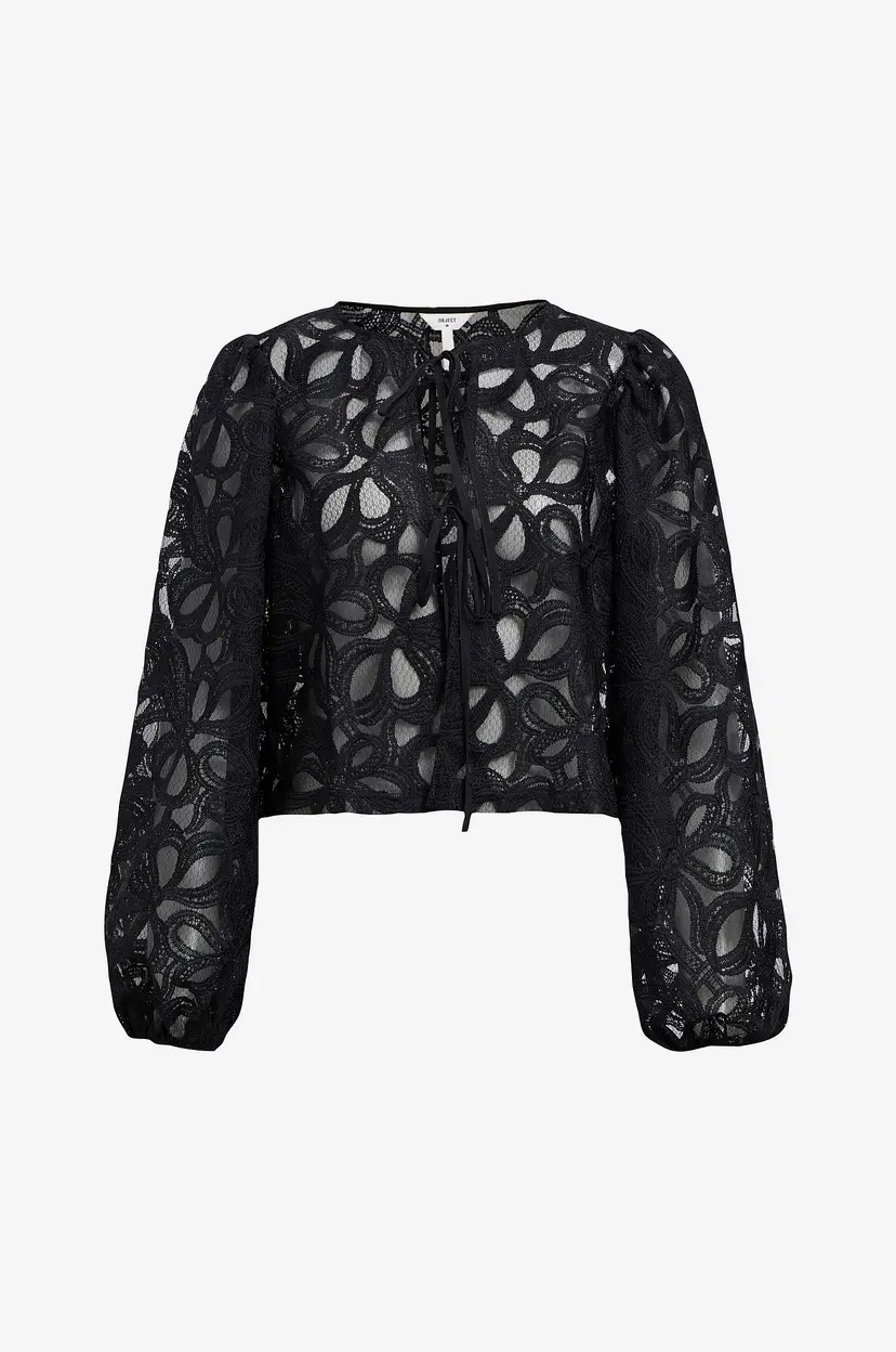 Object Collectors Item Topp objRose L/S RE Top - Svart
