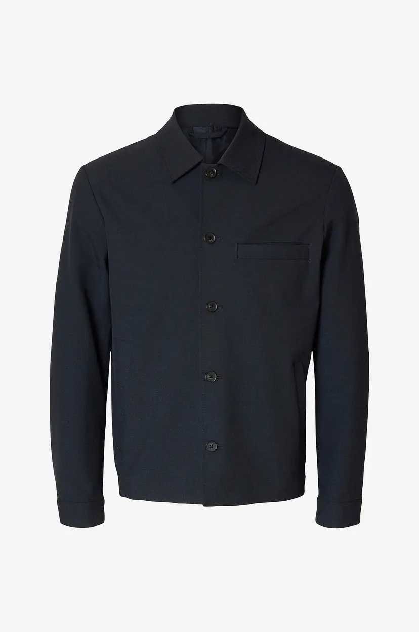 Selected Men Overtreksskjorte slhReg-Robert Overshirt - Blå
