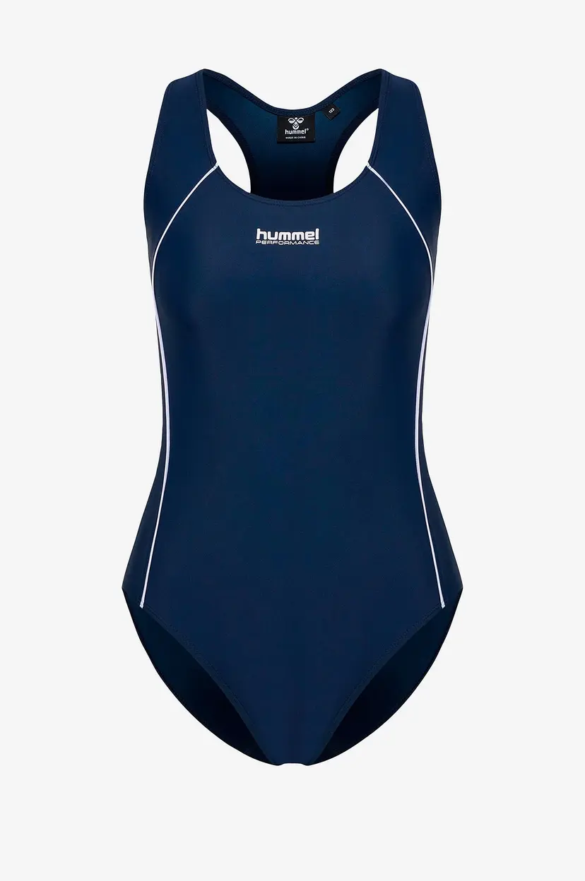 Hummel Badedrakt Hmlpulse Piping Swimsuit - Blå