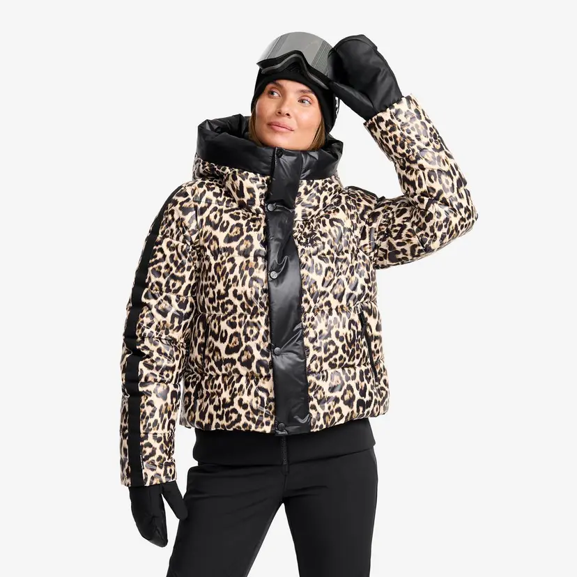 RevolutionRace Raise Puffer Ski Jacket Dame Black/Dijon