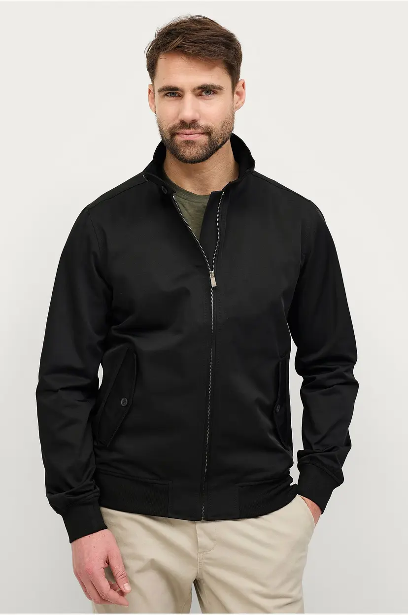 Ellos Collection Harrington jakke Tom - Svart
