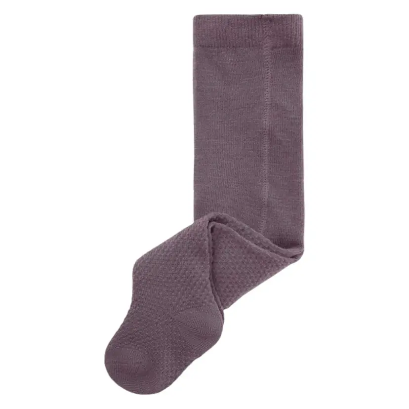 NAME IT Name It - Strømpebukse i Ull Baby Wakma Structure Sparrow