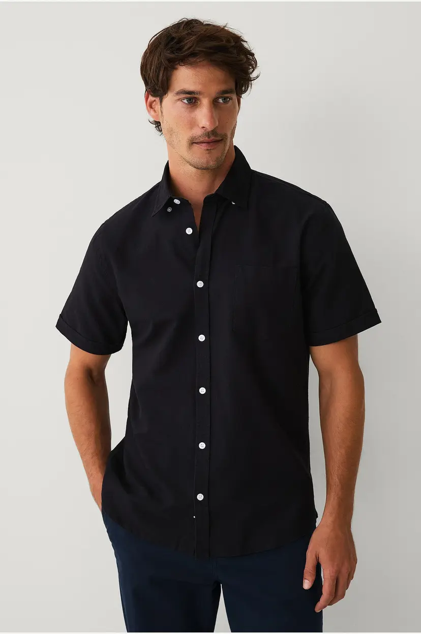 Ellos Collection Oxfordskjorte Conel - Svart