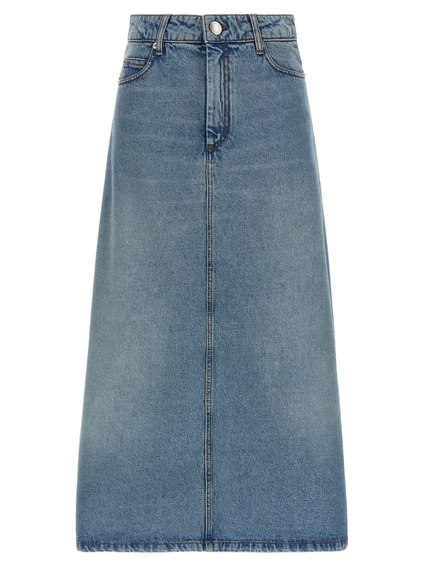 Ami Paris Ami Paris Denimskjørt – Blå