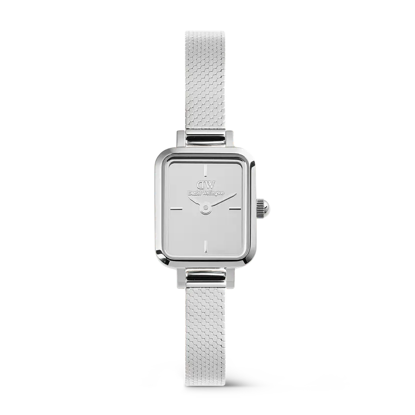 Daniel Wellington Silver 15.4x18.2mm Watch Quadro Mini Reflection | DW