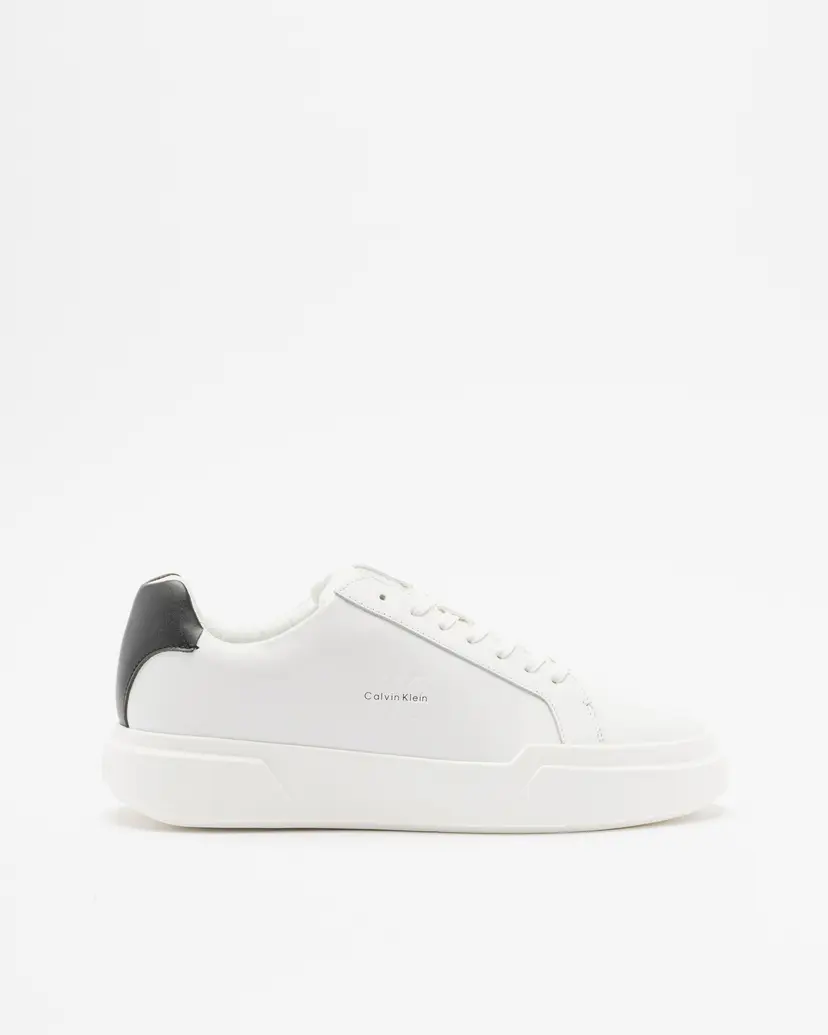 Calvin Klein Calvin Klein Chunky Cupsole Lace Up Lth White Sneakers