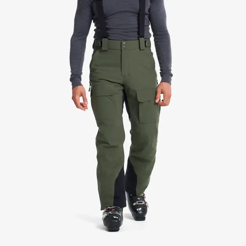 RevolutionRace AccXel Insulated 2L Ski Pants Herre Kambaba Green