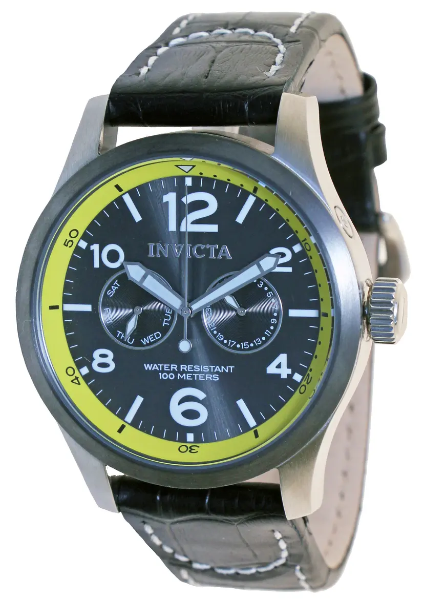 Invicta Invicta Herreklokke 14141 Force Grå/Lær Ø48 mm