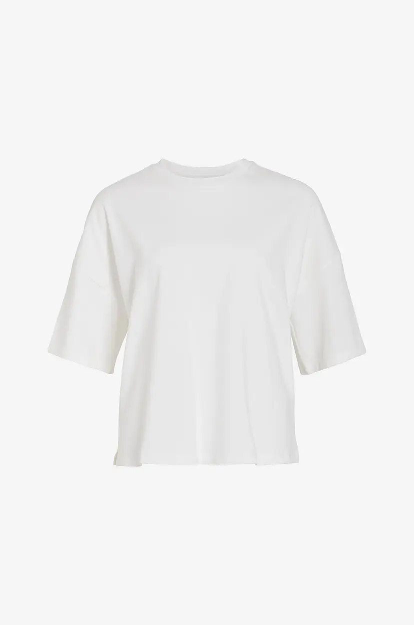Vila T-skjorte viLyrica O-neck 2/4 - Hvit