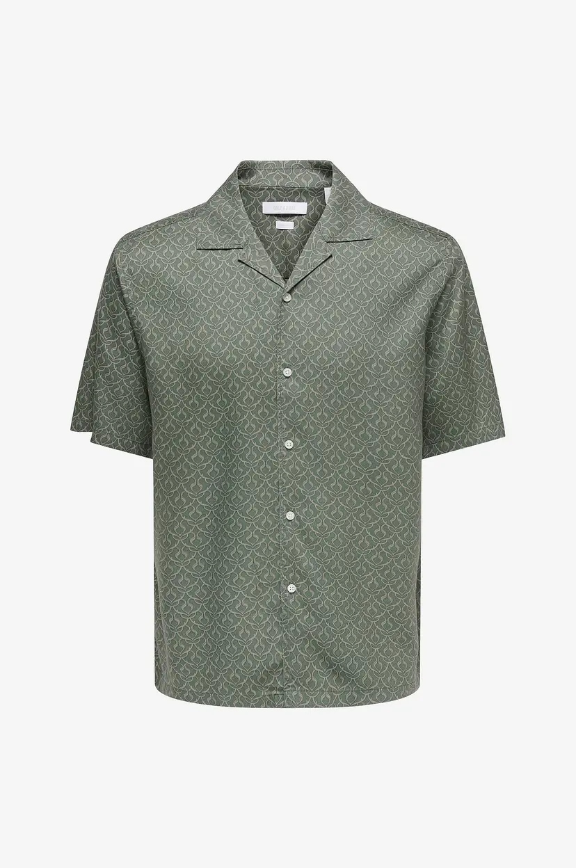 Only & Sons Skjorte onsPeru Relax SS - Grønn