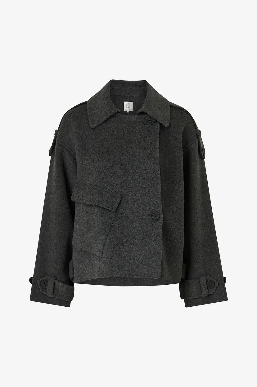 Second Female Jakke Walance Short Jacket - Grå