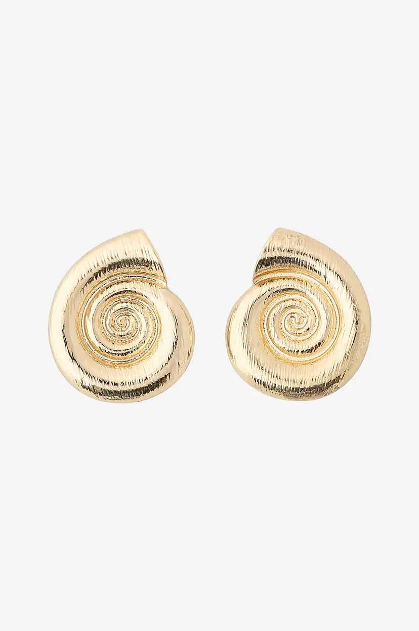BOW19 Details Øredobber Shell Stud - Gull