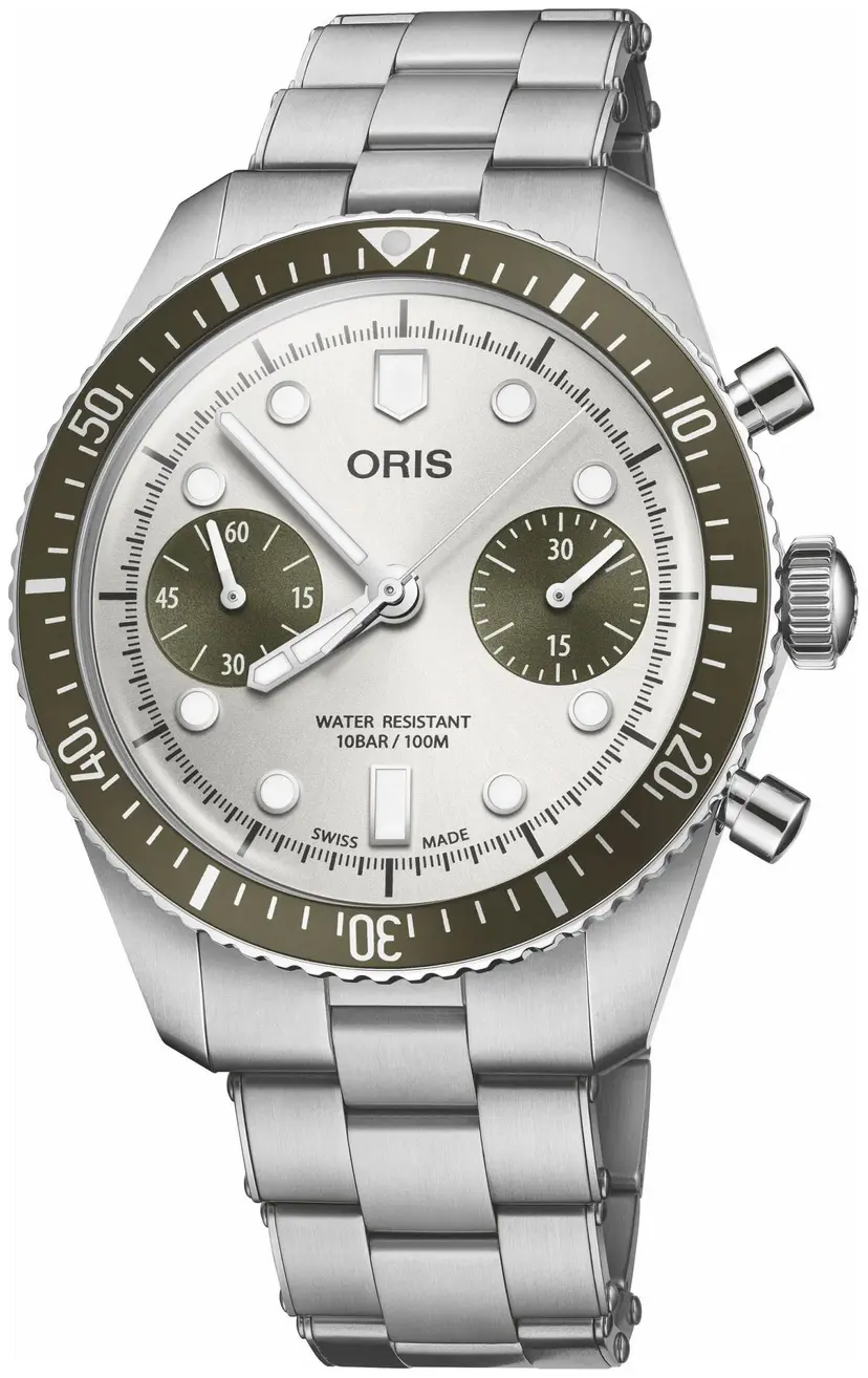 Oris Oris Herreklokke 01 771 7791 4051-07 8 20 18 Divers Sølvfarget/Stål