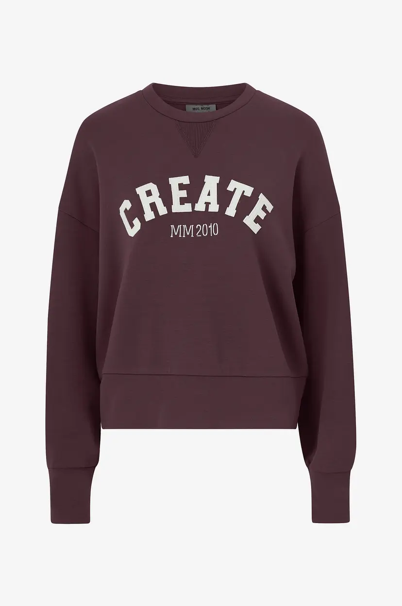 Mos Mosh Collegegenser mmCelli O-LS Sweatshirt - Rød