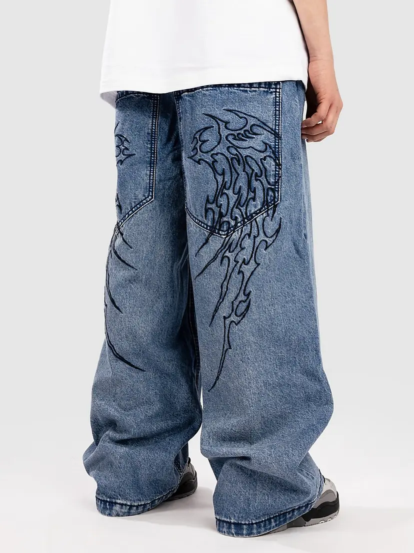 Affliction Affliction Tribal & Wings Jeans blå