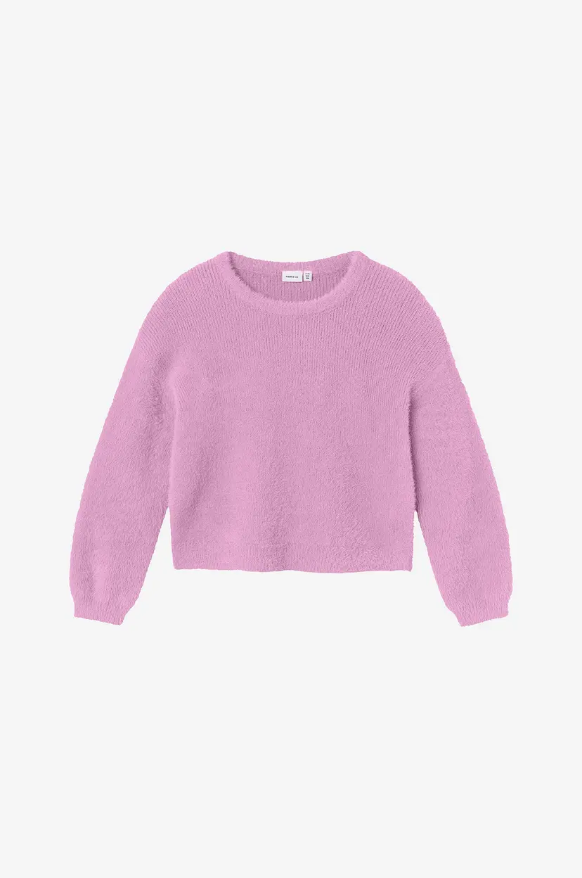NAME IT Genser nkfNikaline LS Short Knit - Rosa
