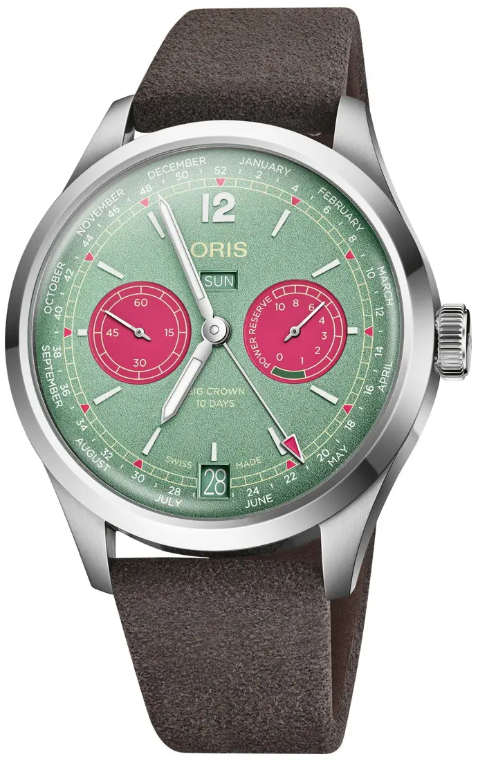 Oris Oris Herreklokke 01 113 7800 4057-07 5 21 14FC Big Crown Grønn/Lær