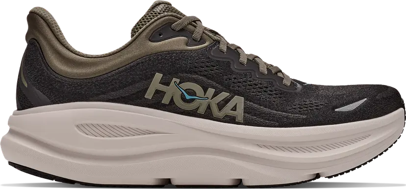 HOKA Hoka Men's Bondi 9 Black/River Rock Grey