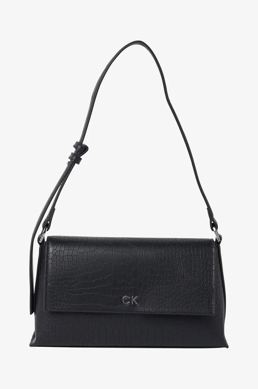 Calvin Klein Vesken CK Daily Shoulder Bag_croco - Svart