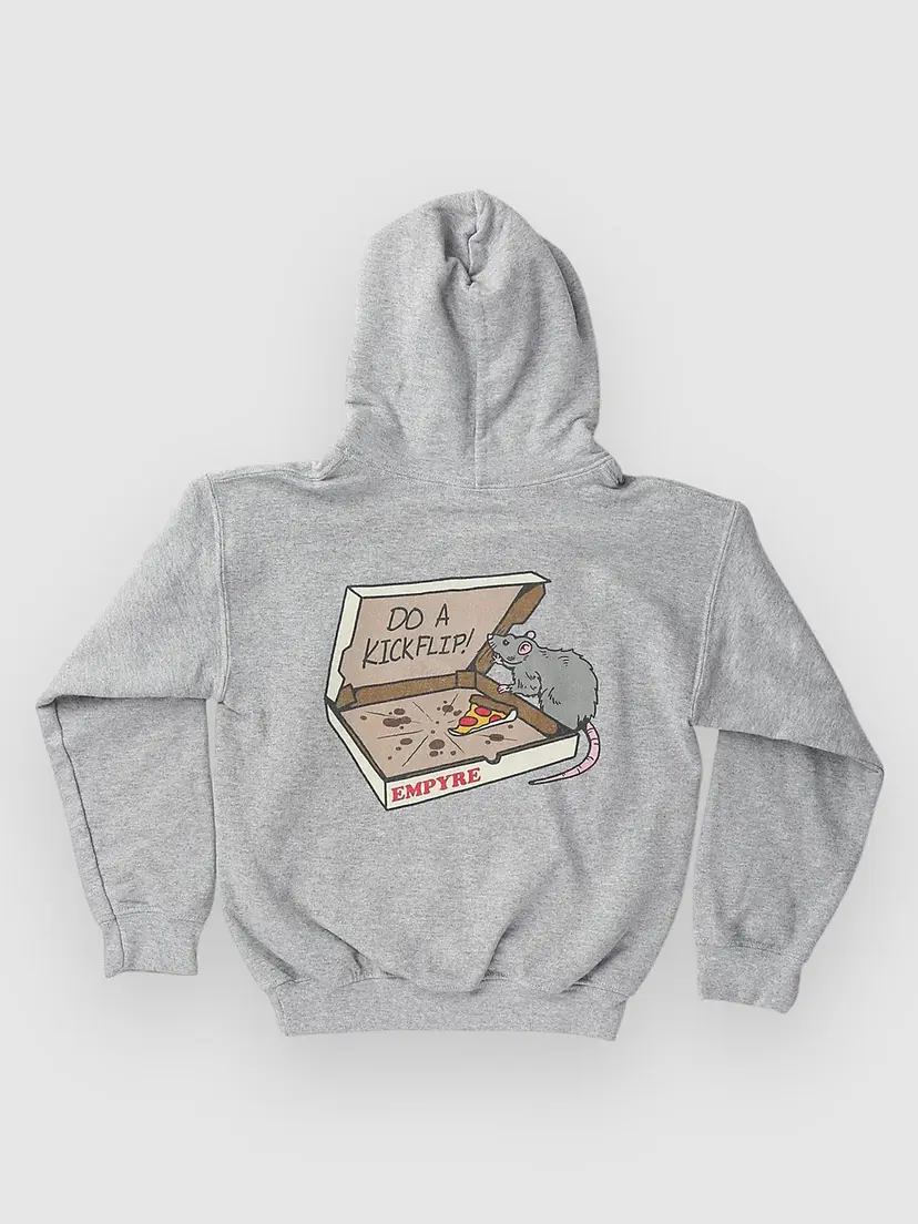 Empyre Empyre Pizza Rat Kids Hettegenser grå