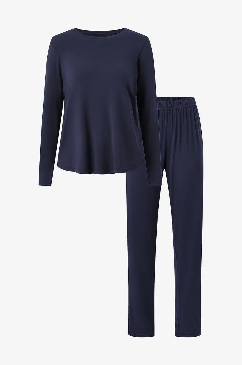 Bamboo basics Pysjsett Bamboo Basics P.J Set - Blå