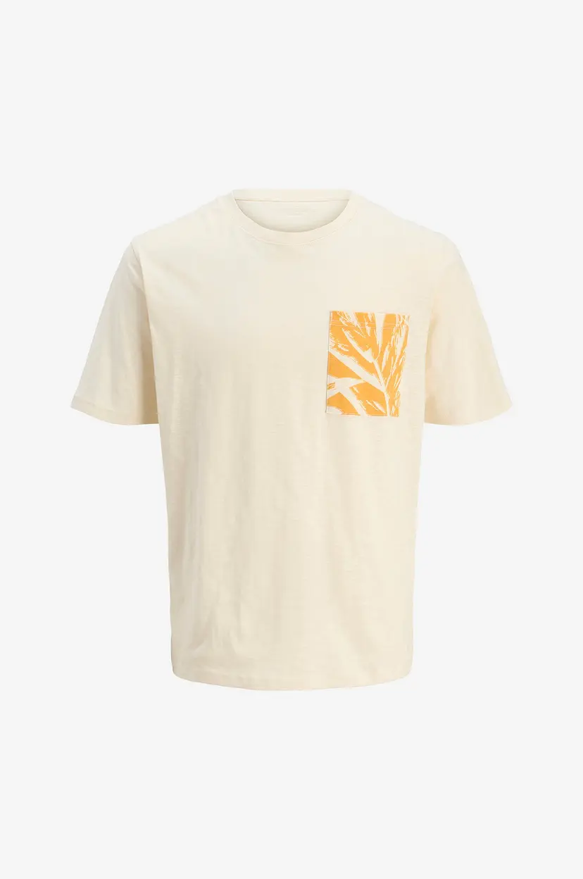 Jack & Jones Junior T-skjorte Jorsplit Aop Pocket Tee SS Crew NE - Hvit
