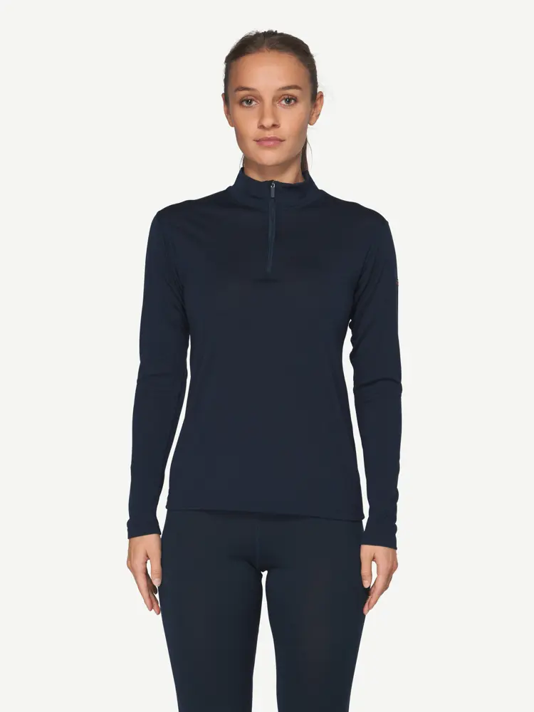 Devold Devold - Breeze Merino 150 Zip Neck Dame - Large - Blå