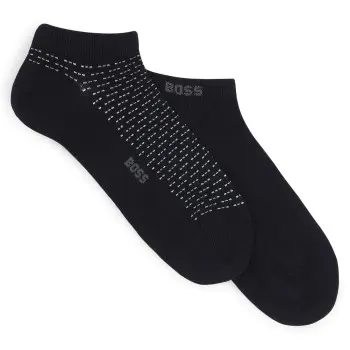 BOSS BOSS Strømper 2P Minipatetrn CC Ankle Socks Svart Str 43/46 Herre