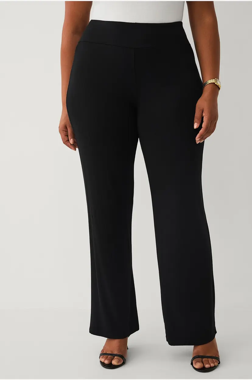 Ellos Plus collection Brede jerseybukser - Svart