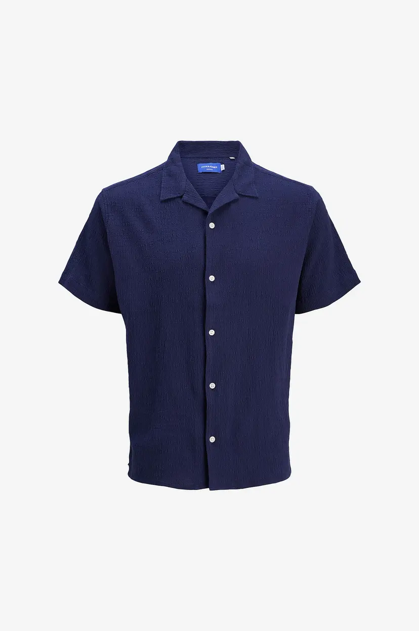 Jack & Jones Junior Skjorte jorLuke Crinkle Shirt SS Jnr - Blå