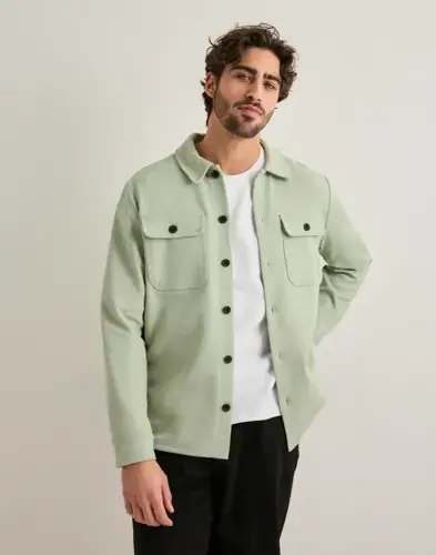 Only & Sons Only & Sons Onsnewkodyl Overshirt Sweat Noos Overshirts Grønn