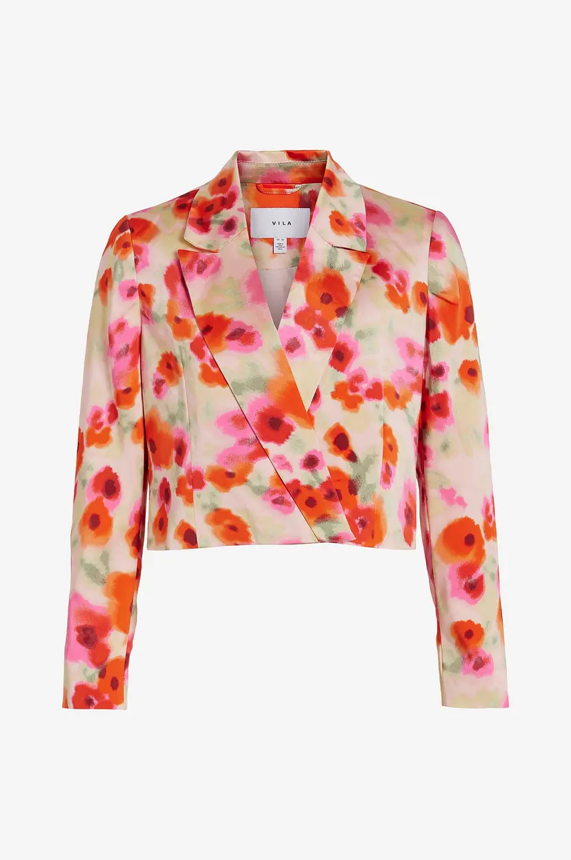 Vila Blazer viTinne L/S Cropped Blazer - Rød