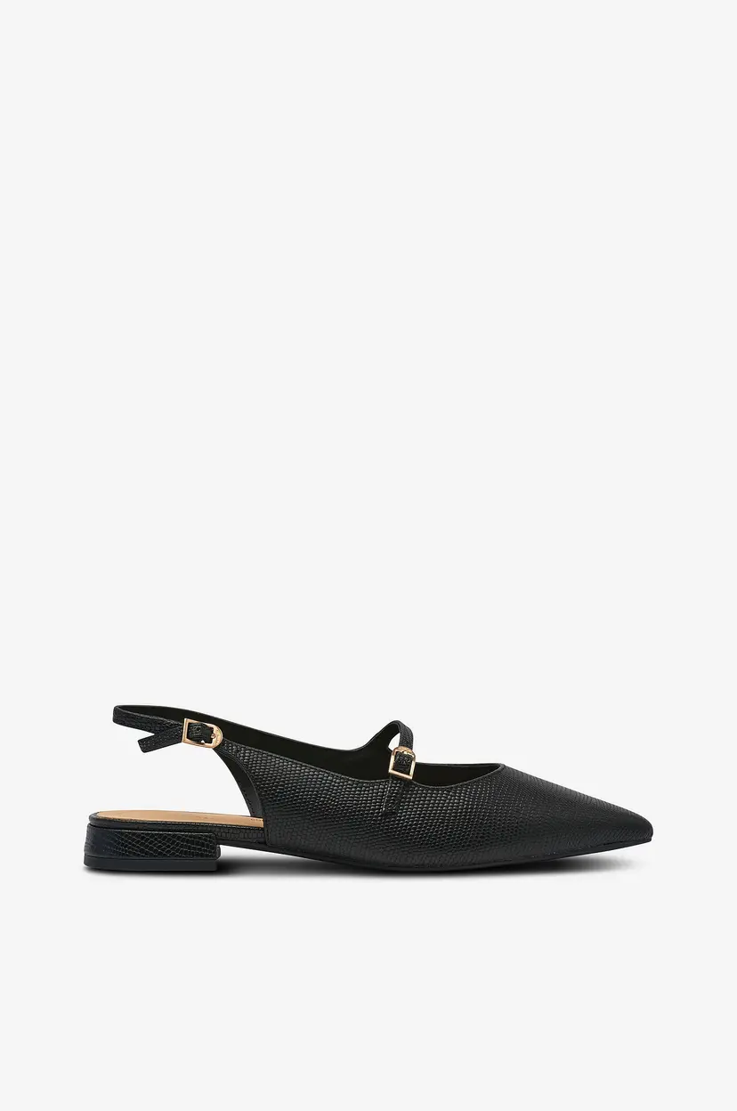 Clarks Slingbackser Sensa15 Shine D - Svart