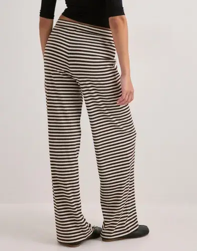 Pieces Pieces - Brun - Pclaya Mw Wide Pants Jrs Noos
