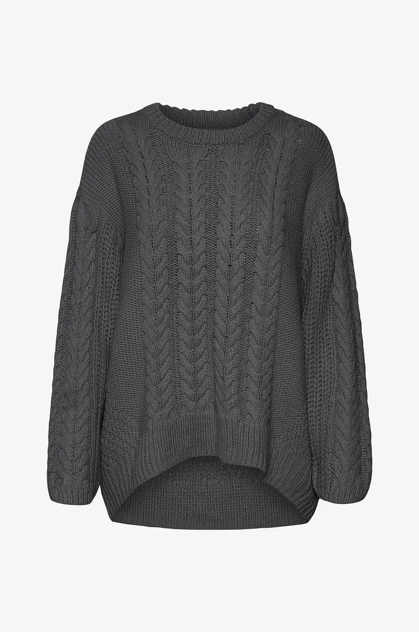 Vero Moda Genser vmSveacable LS O-neck Pullover GA B - Svart